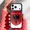 Чехол для телефона с изображением орла на флаге Албании для iPhone 17 16 15 14 13 Pro Max Задняя крышка для 12 11 Pro Coque