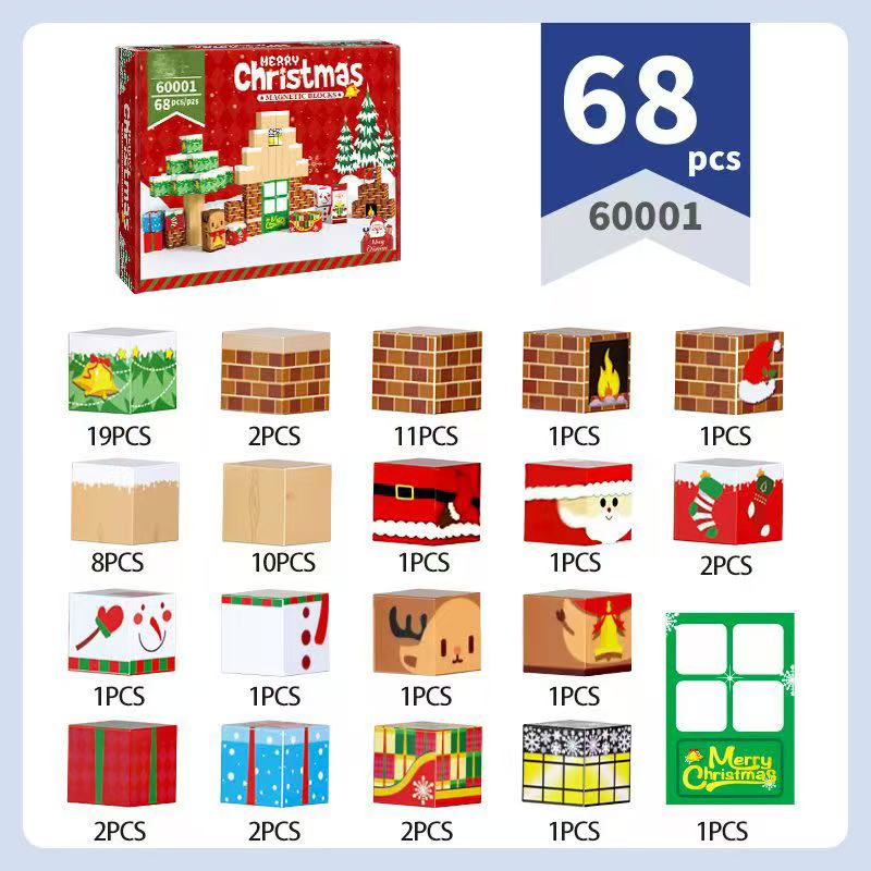 Christmas Gift Magnetic Building Blocks  STEM Educational Toys for KidsStem Montessori Stacking Cubes Construction Set