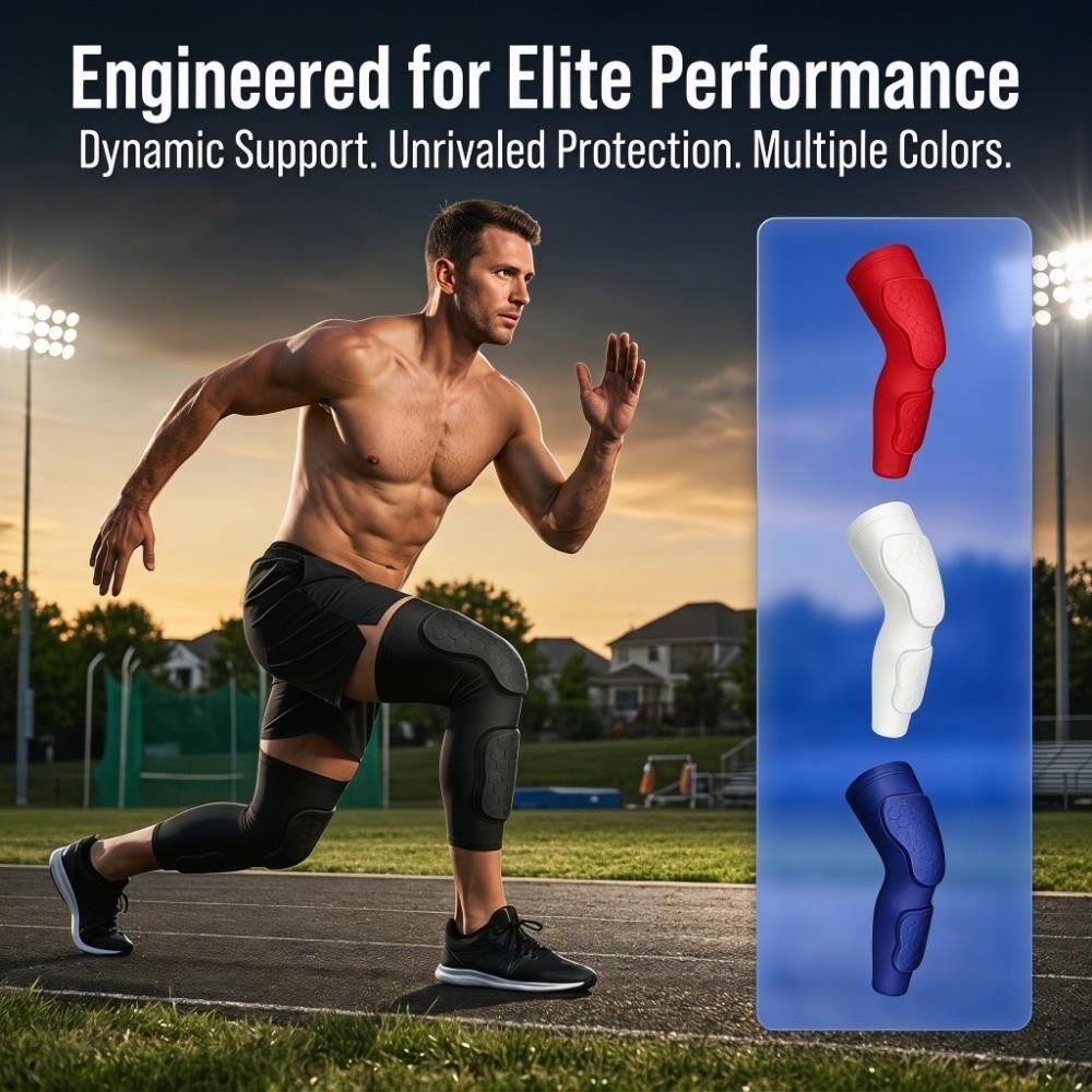 Honeycomb Anti Collision Padded Knee Pad Breathable Knee Protection Pad Knee Calf Sleeve Wrestling