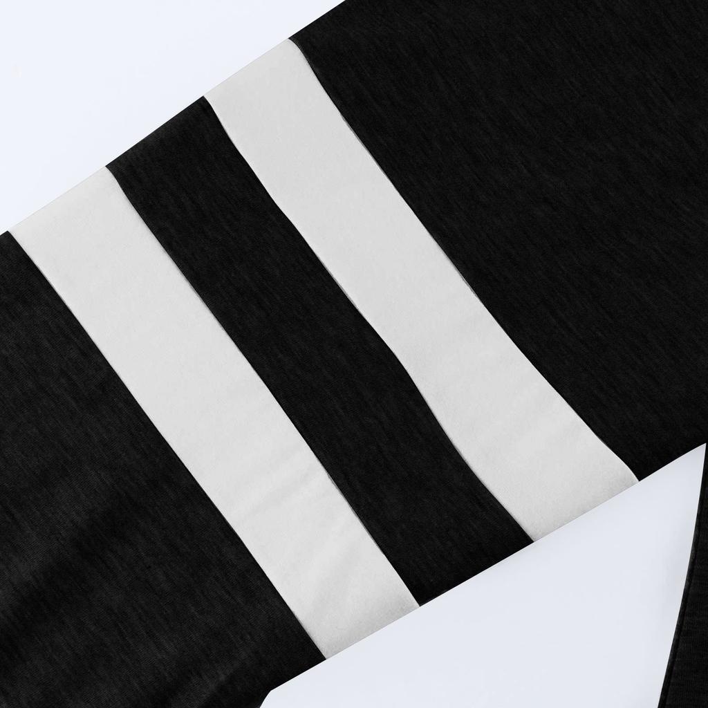 Women's Casual V Neck Pullover Long Sleeve Striped Colorblock Oversized Shirts