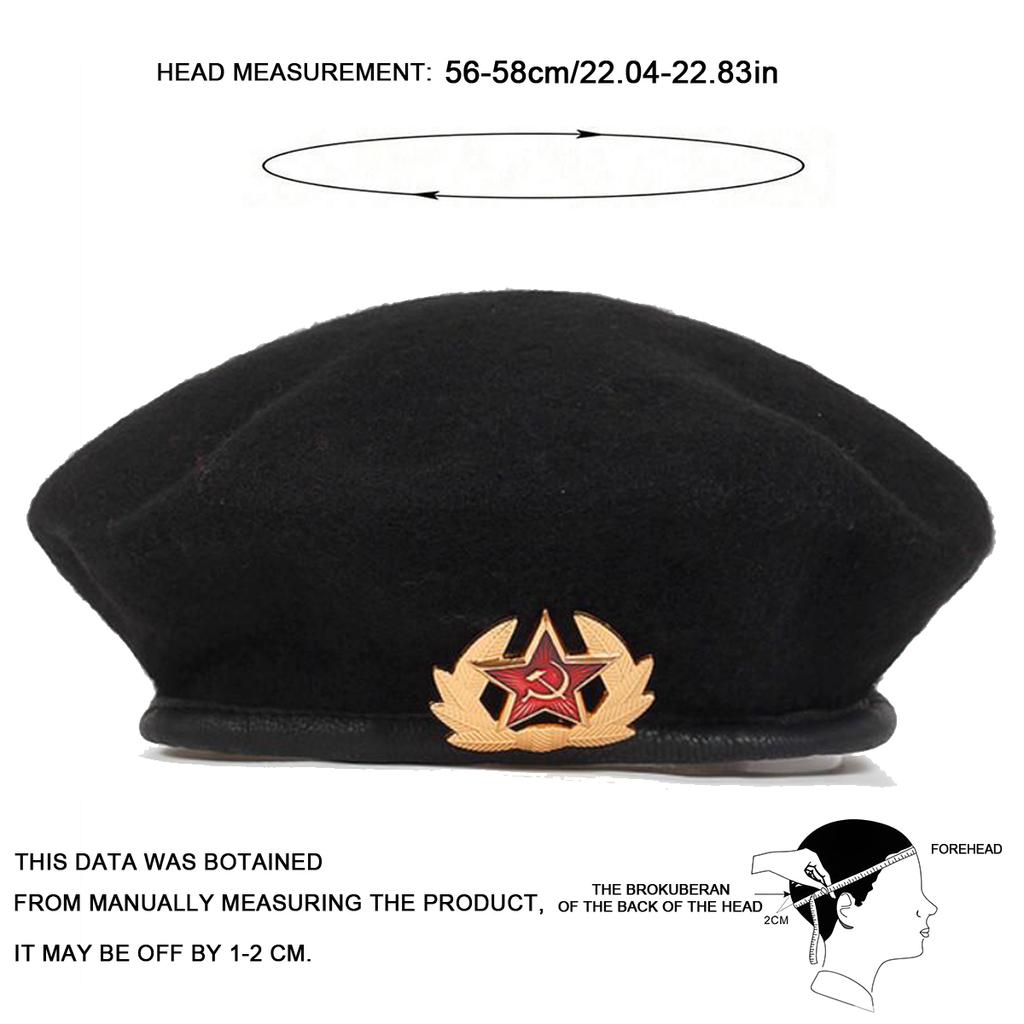 Унисекс пятиконечная звезда брошь украшение берет шляпа военная кепка газетчика осень зима отдых на открытом воздухе головные уборы дорожные аксессуары для женщин мужчин