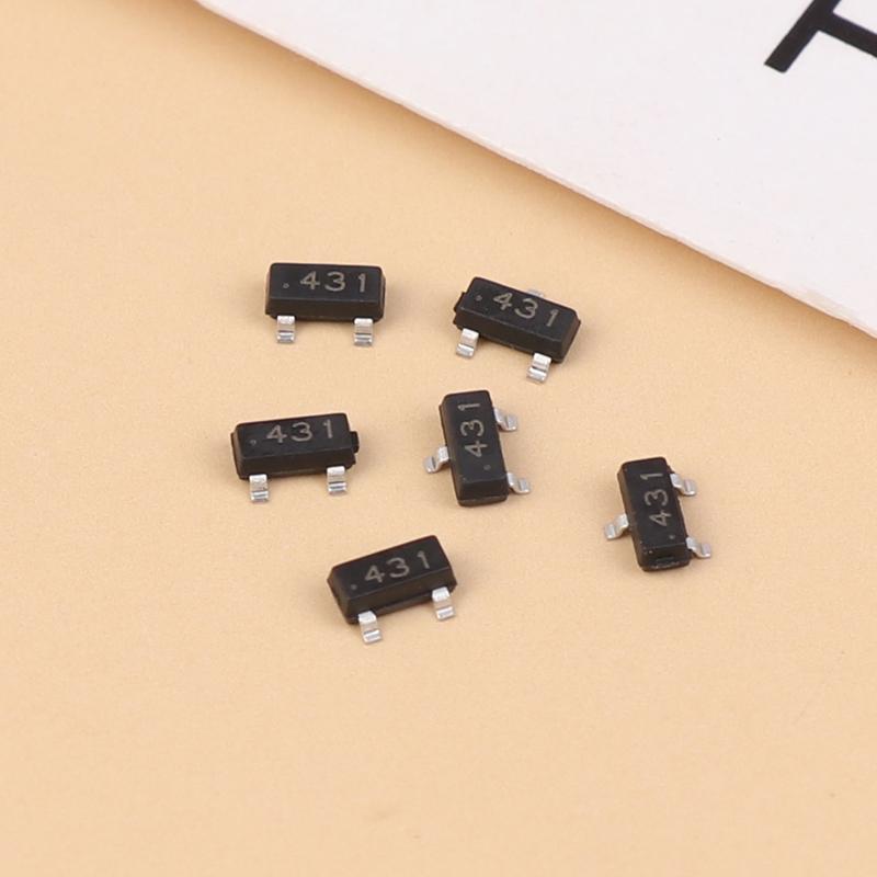 20 шт. Tl431 0,5% прецизионный чип-транзистор Sot-23 Cj431 Tl431A электронные аксессуары