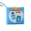 Three-Dimensional Baby Cloth Book Early Education Toy 4 Pages 8 Sides English Palm Book Animal Clothing Cognitive Baby Cloth Book