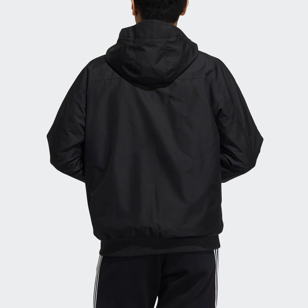 Adidas Utility Jacket With Large Pockets And Hood Men Outerwear Black HD0355