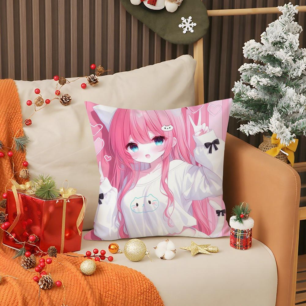 Chocola Nekopara Аниме Наволочка Двусторонняя Удобная Наволочка Подходит для Автомобиля Дивана Спальни и Других Сцен