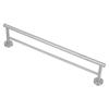 Stainless Steel Brushed Double Towel Bars Wall Mounted Towel Rack Organizer for Bathroom