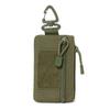 Мини тактический подсумок на молнии EDC Utility Pouch с карабином Военный брелок-кошелек для ремня рюкзака кемпинга походов охоты