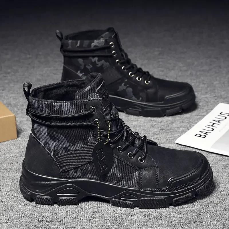 Высокие мужские ботинки FashionableBoots Outdoor Platform Desert Casual Comfortable Men's