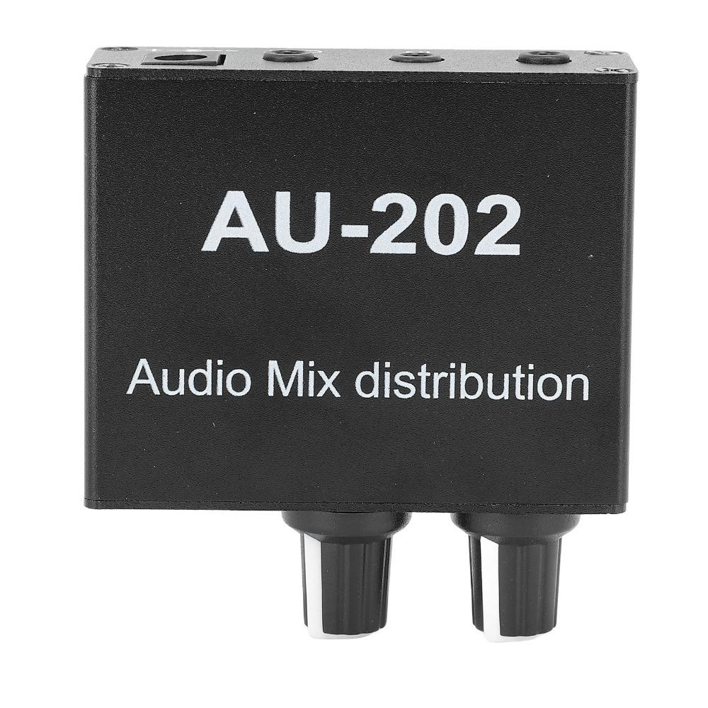 Independent Volume Control Small Sound Mixer 3.5mm Headphone Mixer Stereo Mixer  For Headphone