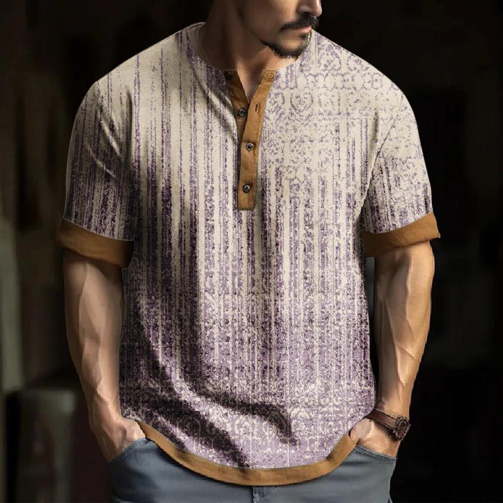 Men's Short Sleeve Graphic And Embroidered Fashion T-Shirt Spring And Summer Short Sleeve Printed