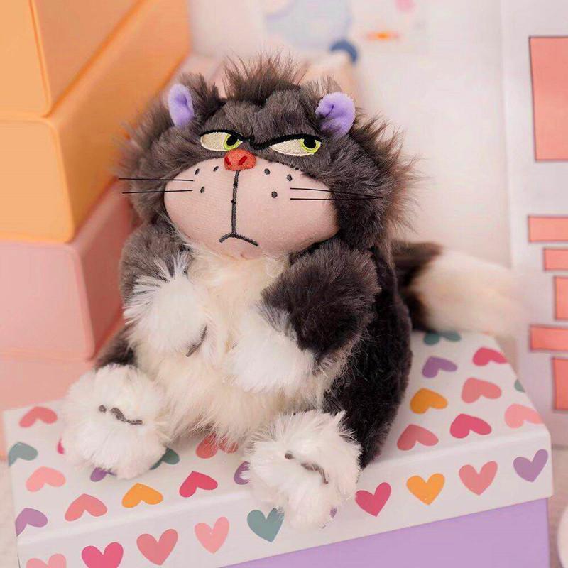 Cute Cinderella Cat Lucifer Plush Toy Kawaii Cat Stuffed Toy Baby Soothing Plush Doll Child Soft Pillow Girl Birthday Christmas Gift