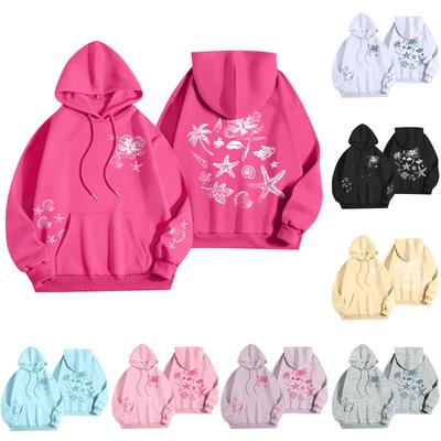 Женская мода, женский легкий пуловер с длинными рукавами и карманами, толстовка с капюшоном в стиле консервативного стиля