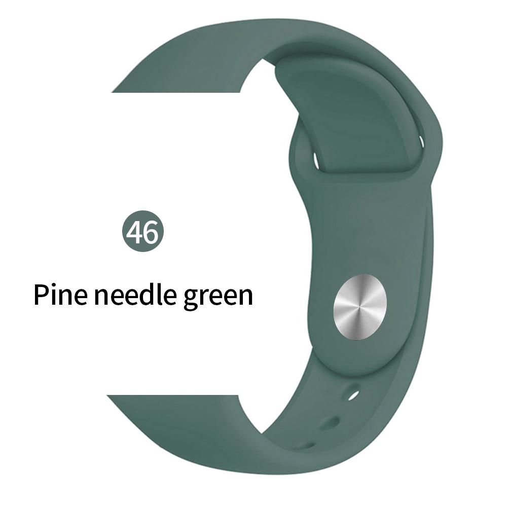 Мягкий спортивный силиконовый ремешок для часов Apple 4 3 2 1 38 мм 42 мм дышащий браслет для Iwatch Series 5 6 SE 40 мм 44 мм ремешок