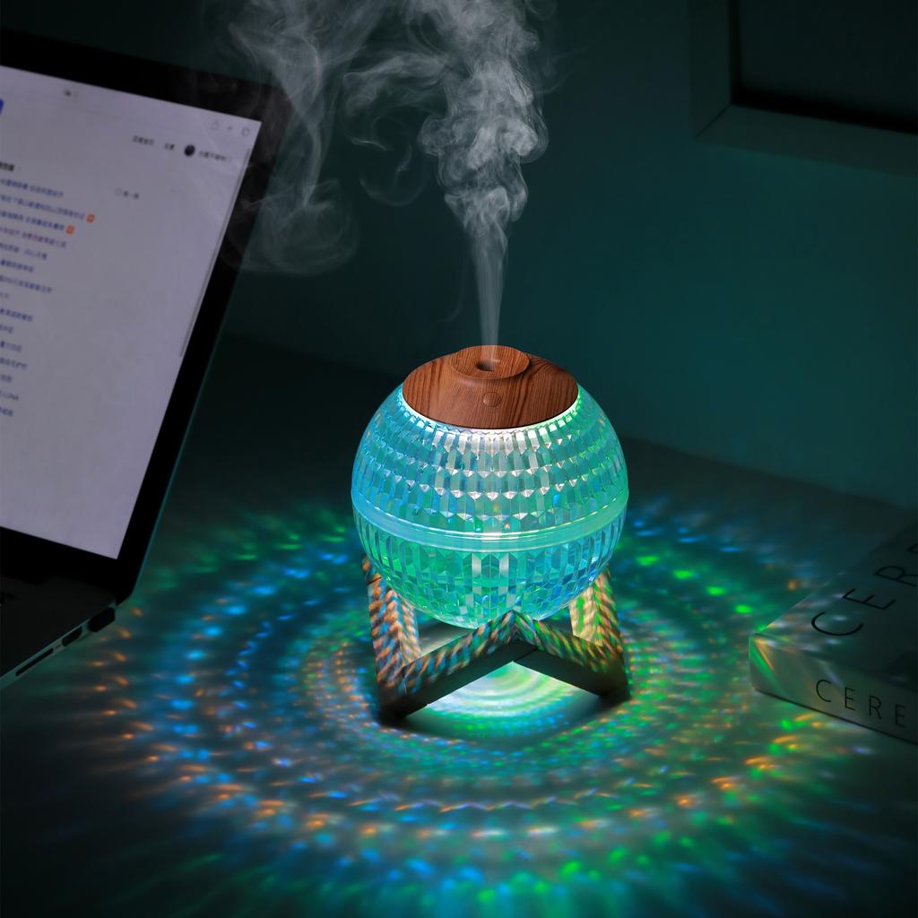 Xiaomi Crystal Ball Humidifier Color Night Light Creative Mini Silent Atomization Humidification Timed Power-Off Safety Protection