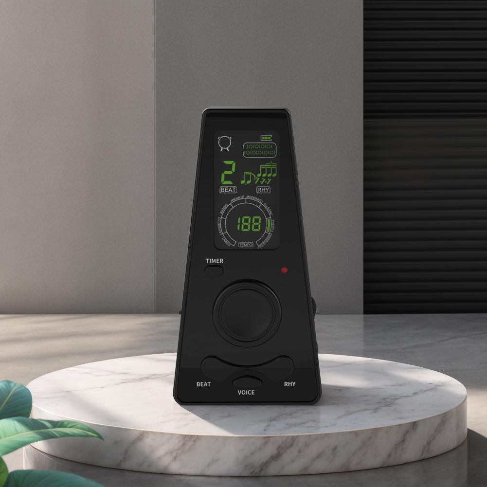 Digital Metronome Volume & Beat Speed Adjustable Electronic Metronome with Timer for Guitar Piano Violin Saxophone Etc