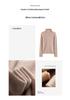 HE Basic Aesthetics Women's Cashmere Turtleneck Loose Fit Seamless Wool Sweater