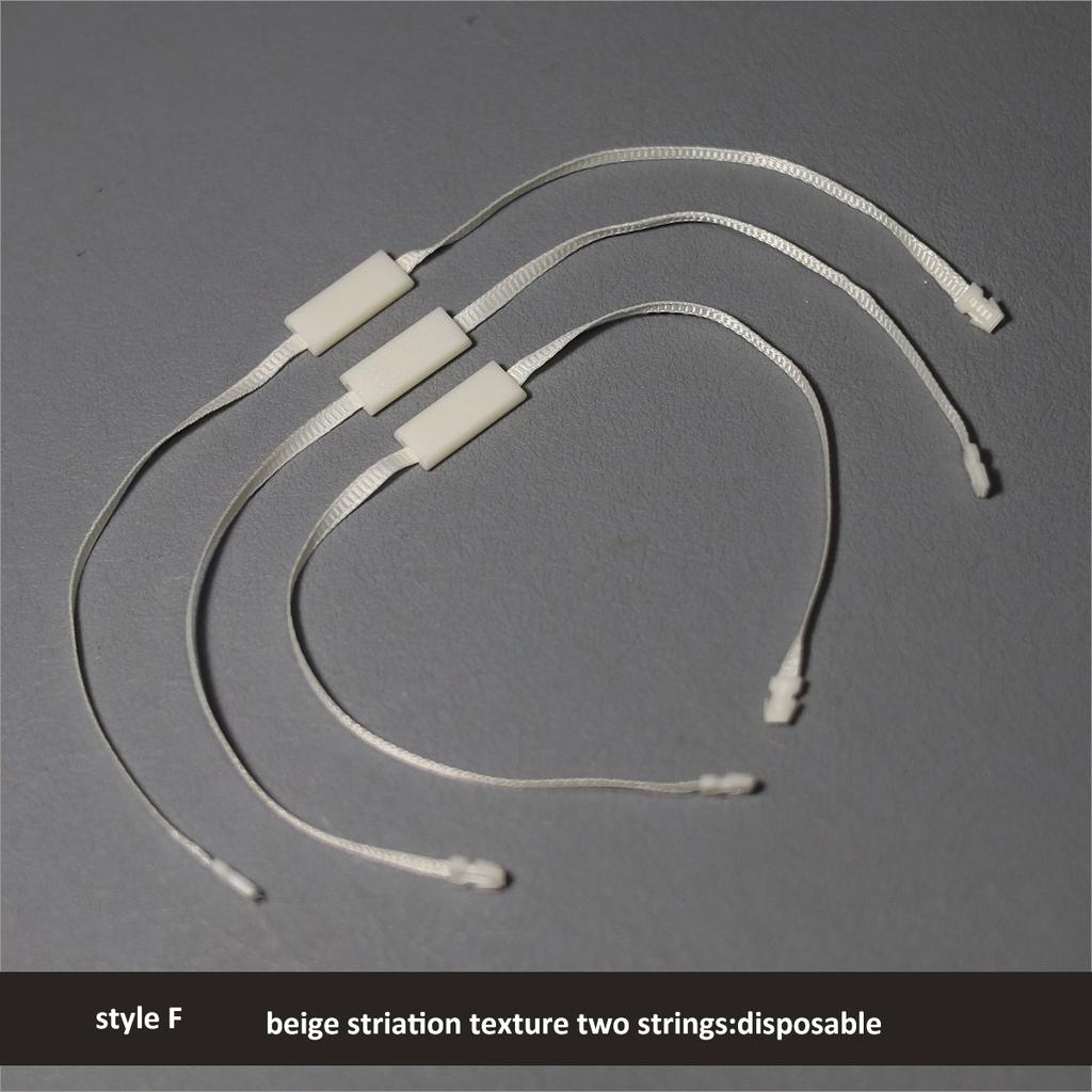 Nylon String Handing Tags for Closing Plastic Seal Hang Tag Loop String Garment Satin Ribbon Lock HangTag Strings