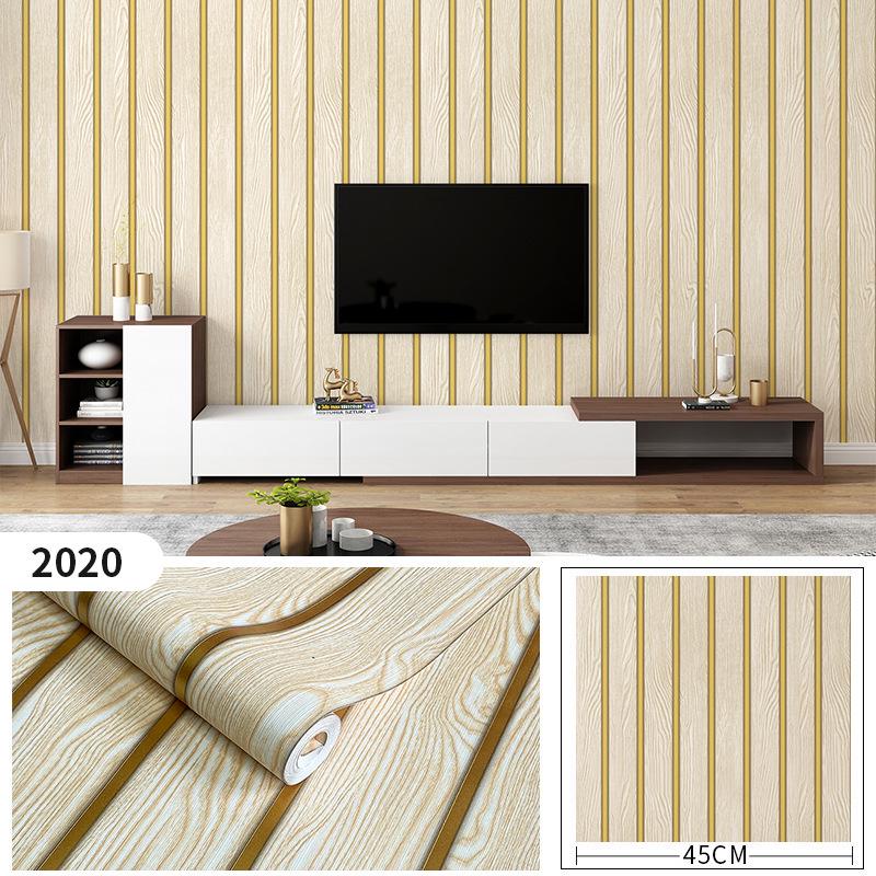 3D ПВХ Обои под Дерево с Решеткой для Спальни, Гостиной или Кабинета