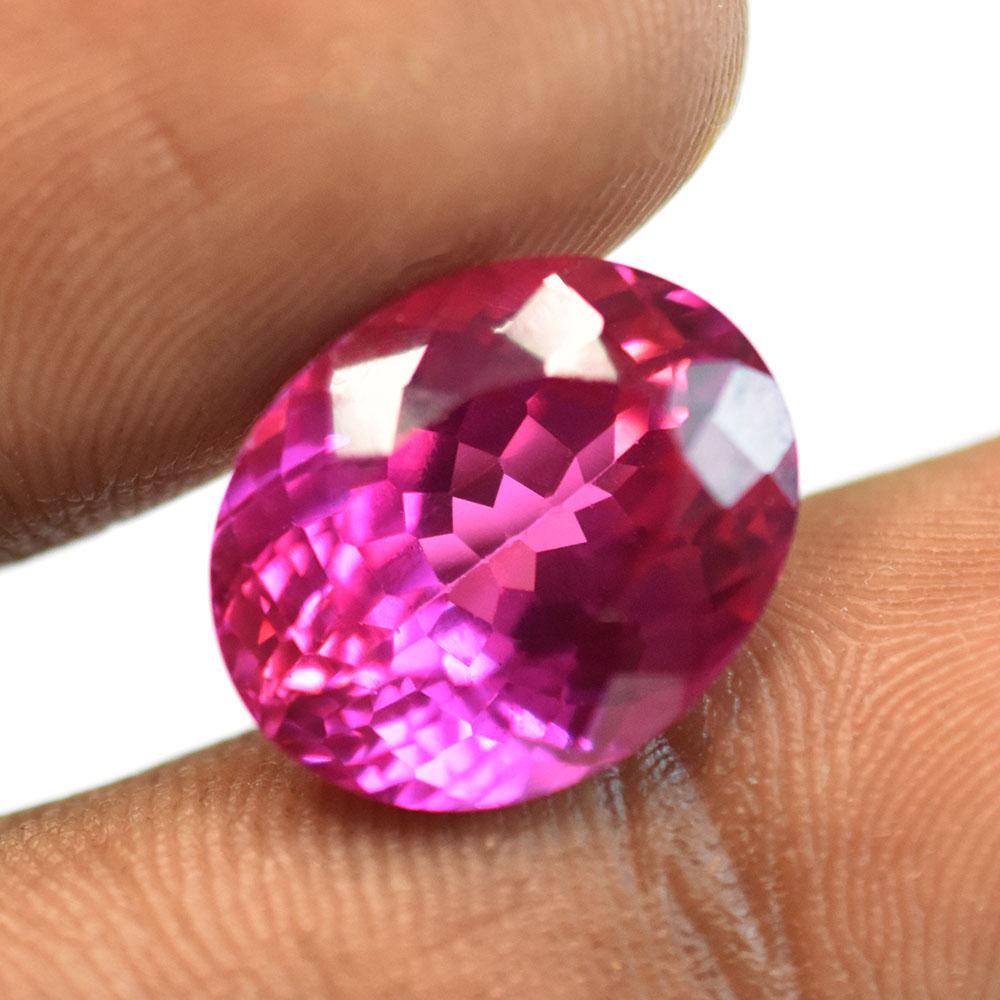 Certified Pink Natural Tourmaline 12.50 Ct Brillant Oval Cut Loose Gemstone