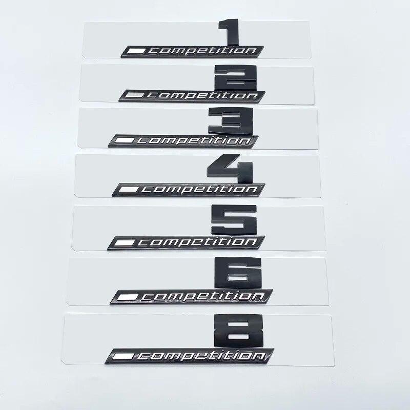Giossy Black 3D ABS COMPETITION ABS Emblem Thunder Edition For BMW M1 M2 M3 M4 M5 M6 M8 Car Trunk Badge Sticker