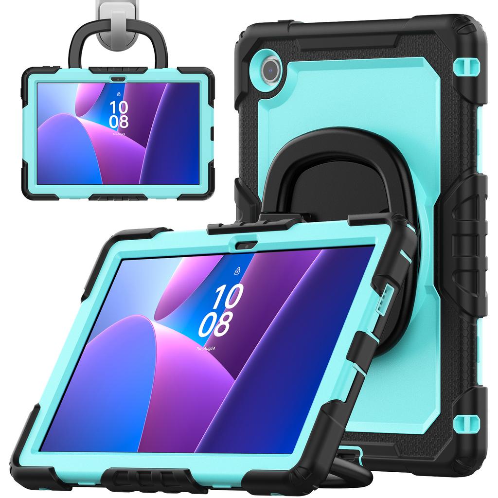 Для Lenovo Tab 10.1 (2025) TB-311XU/Tab TB311FU Чехол Кольцо Подставка ПК+Силикон Противоударная Накладка для Планшета