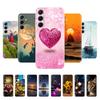 Чехол для Samsung Galaxy M35 M55 Милый Цветок Мягкий Силиконовый Задний Чехол для Coque Samsung M 55 M 35 5G Чехол для Телефона Fundas Чехлы