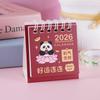 Coil Binding 2026 Desk Calendar Mini Standing Calendar Cute Daily Planner  Desktop Decoration