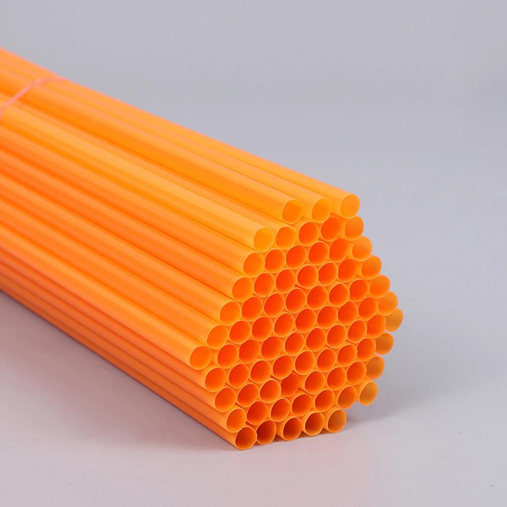 100 шт. - пластиковая прямая соломинка для одноразовых напитков с фруктовым соком