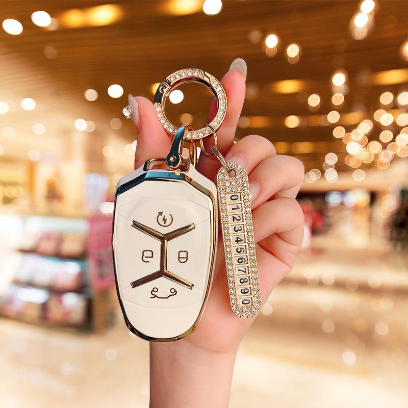Dedicated To Lynk & Co 03 Key Set 2021 New Car 02/01 Shell Buckle All-inclusive High-end Decorative Car Creative Men and Women