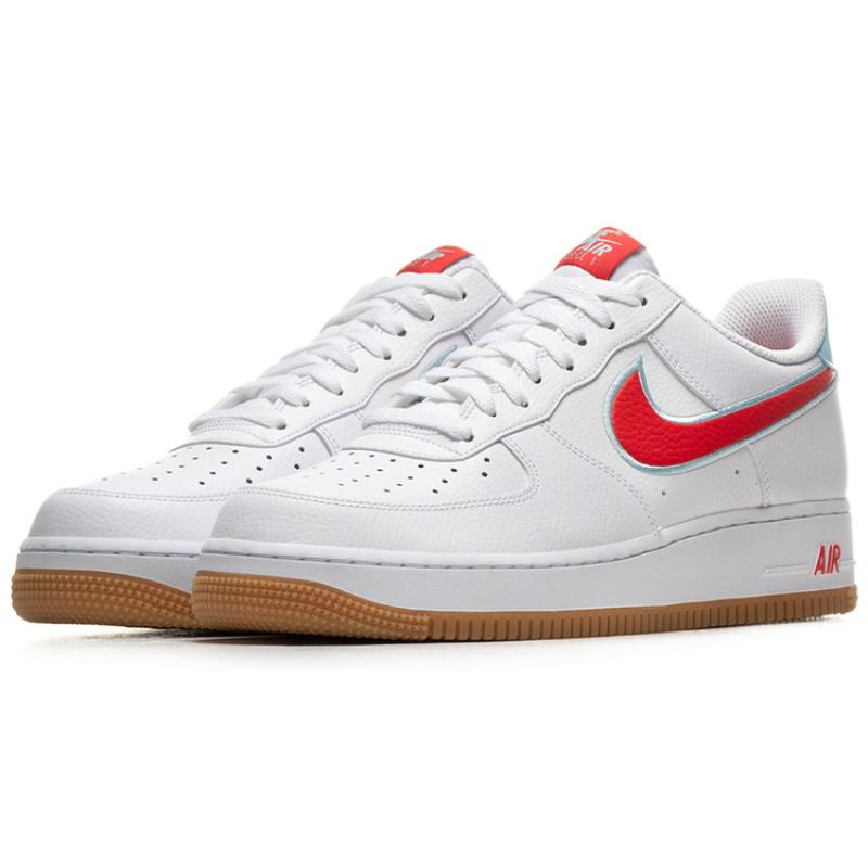 Nike Кроссовки Air Force 1 Low Белые Красный Чили Ледниковый Лед DA4660-101
