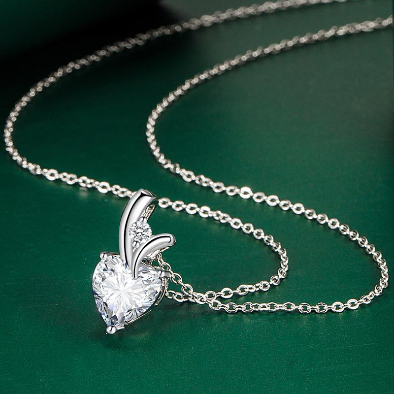 BELLA BOX Heart Pendant Necklace Multiple Colour Fashion Wedding Engagement Jewelry