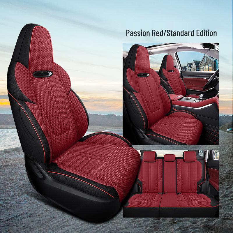 Всесезонный льняной чехол на сиденье для пятиместного автомобиля Changan CS55PLUS