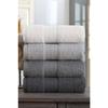 Ensemble de 4 serviettes a main - 50 x 85 cm - Gris