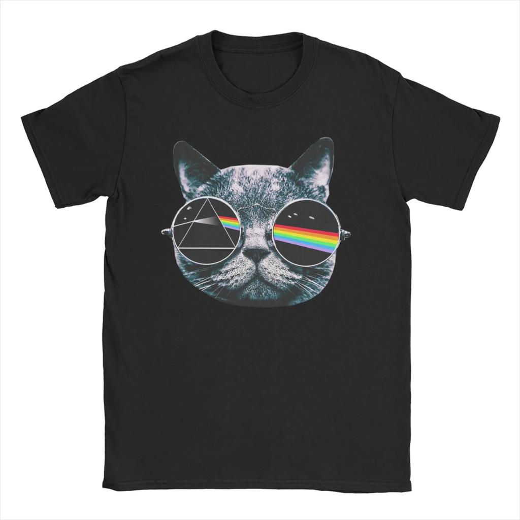 Футболка Pink Floyd "The Dark Side of the Moon" Призма, Унисекс, Классический Рок-группа, Уличная одежда, 100% Хлопок, Повседневная, С коротким рукавом