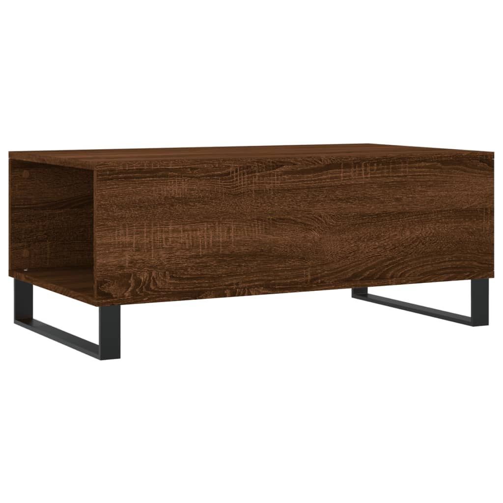 Coffee Table Brown Oak Look 90 x 50 x 36.5 cm Engineered Wood