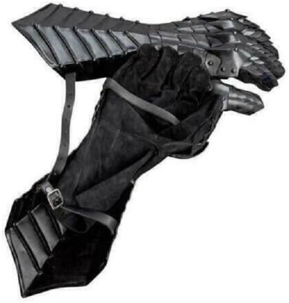 Medieval Silver Nazgul Gauntlets Unisex Steel Armor Gloves Crusader Costume