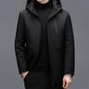 New Down Jacket for Middle-aged and Elderly Men, Thickened, Medium-length and Live-faced Dad Winter Coat To Overcome the Trend of Coats