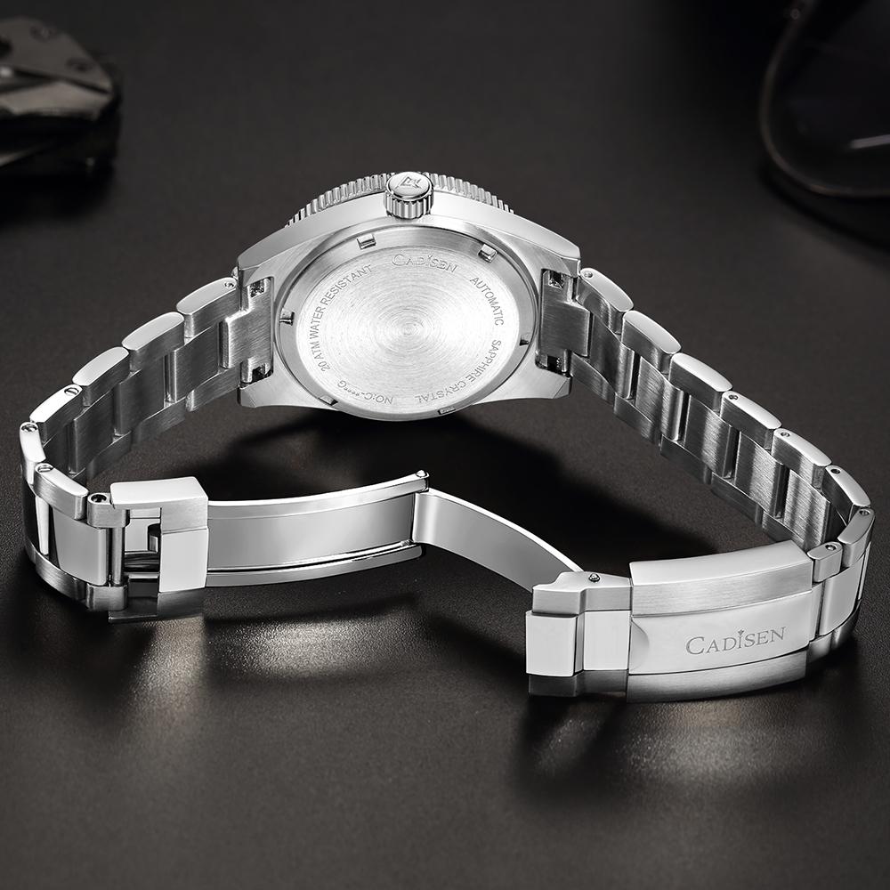Cadisen 8207 Новые роскошные мужские часы высшего бренда с коробкой 200 м водонепроницаемые автоматические мужские механические часы