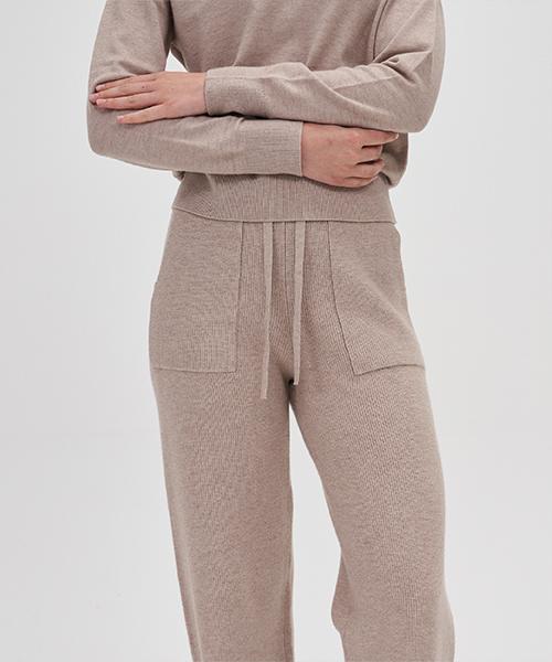 210EDIT Women'S Fluffy Straight Pants_Zd4Sp540_Mbe