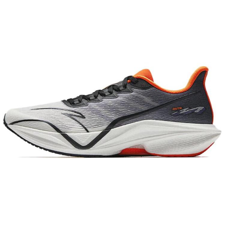 Anta MACH 5.0 Cushioning Support Rebound Low top Training Running Shoes Men's White Black Purple Sneakers 112525583-5