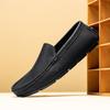 Модная мужская обувь из натуральной кожи, сверхлегкие туфли без застежек на плоской подошве, повседневная обувь, мужские мокасины, супермягкая мужская обувь для вождения, летние лоферы
