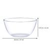 5L large glass bowl glass beating sink bowl for fruit bowl for cooking soup container thickening bowl for mixing | Bowls