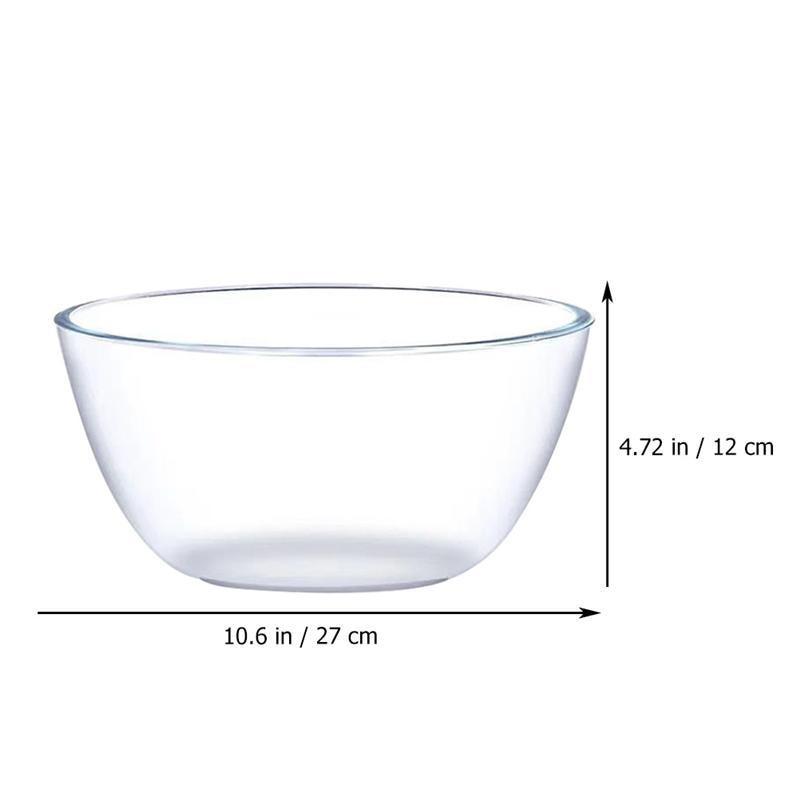 5L large glass bowl glass beating sink bowl for fruit bowl for cooking soup container thickening bowl for mixing | Bowls
