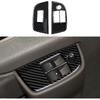 for Express Door Panel Carbon Fiber Cover Trim Decals Accessories for Chevrolet Express/GMC Savana 1500 2500 3500 2003 - Present Interior Sticker