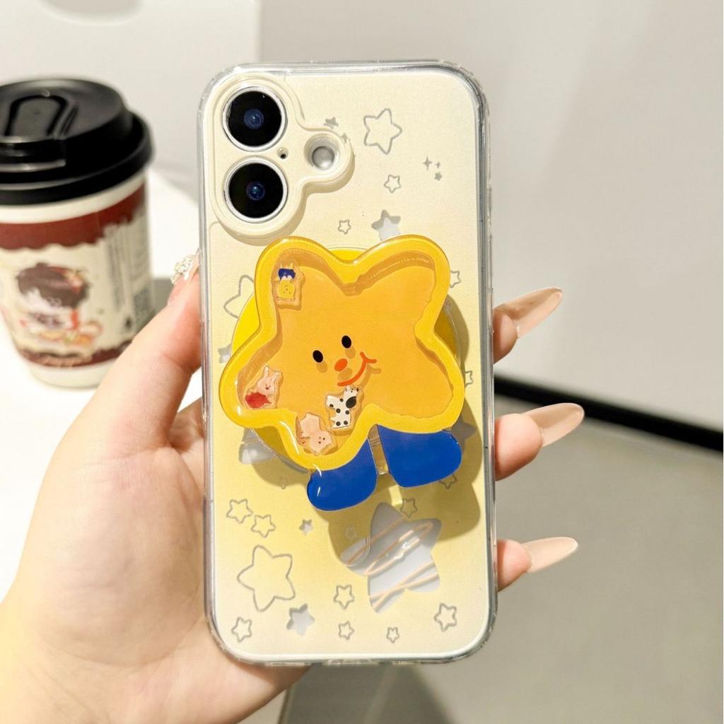 Applicable to iphone17promax smudged stars 16 magnetic attraction 15 bracket 14 advanced sense 14 apple 13 mobile phone case