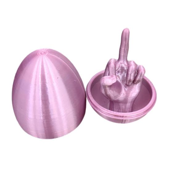 Пасхальное яйцо, розыгрыш со средним пальцем, подарок для мужчин и женщин, 3D-печатное грубое яйцо, шутка, веселый сюрприз, подарок, уникальная игрушка для взрослых