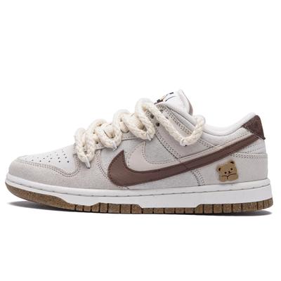 Кроссовки для скейтборда Nike SB Dunk Low Mocha Bear, износостойкие, нескользящие, низкие, DO9457-100(Команда645-)