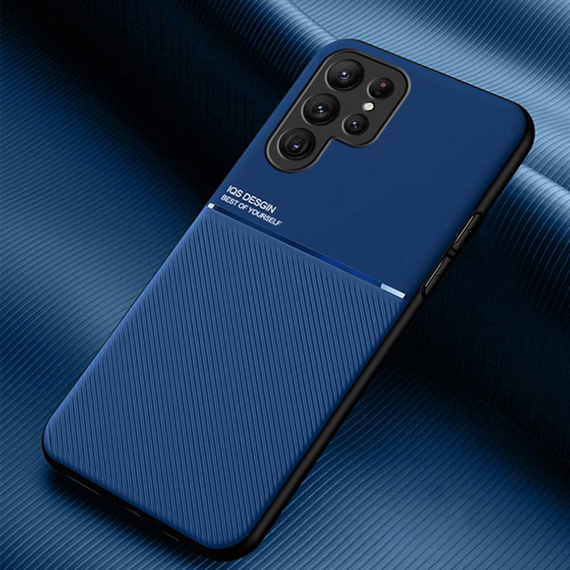 Ультратонкий кожаный магнитный чехол для Samsung S26 Ultra S25 Plus S23 FE S22 S21 S20 S24 FE Note 20 Ultra Матовый защитный чехол для телефона