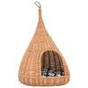 VidaXL Cat Basket with Cushion 40x60 Cm Natural Willow