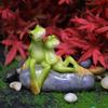 1Pcs Simulation Mini Frogs Resin Ornament Miniature Figurine Landscaping Home Garden Decoration Micro Landscape Terrarium Craft